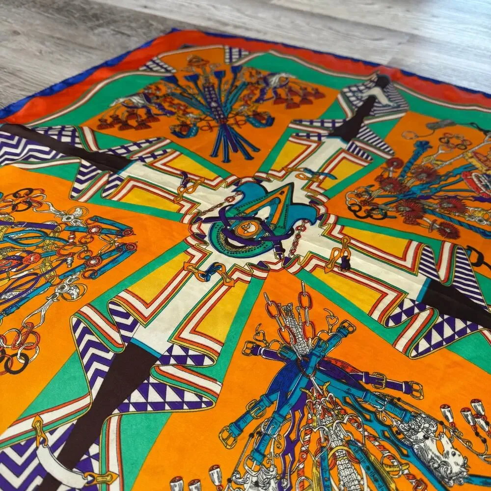 Vintage square scarf